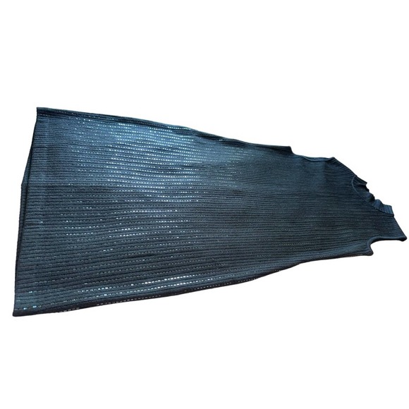 St John - sleeveless sequin black sweater Dress with mock turtleneck, size:12 - Picture 10 of 14